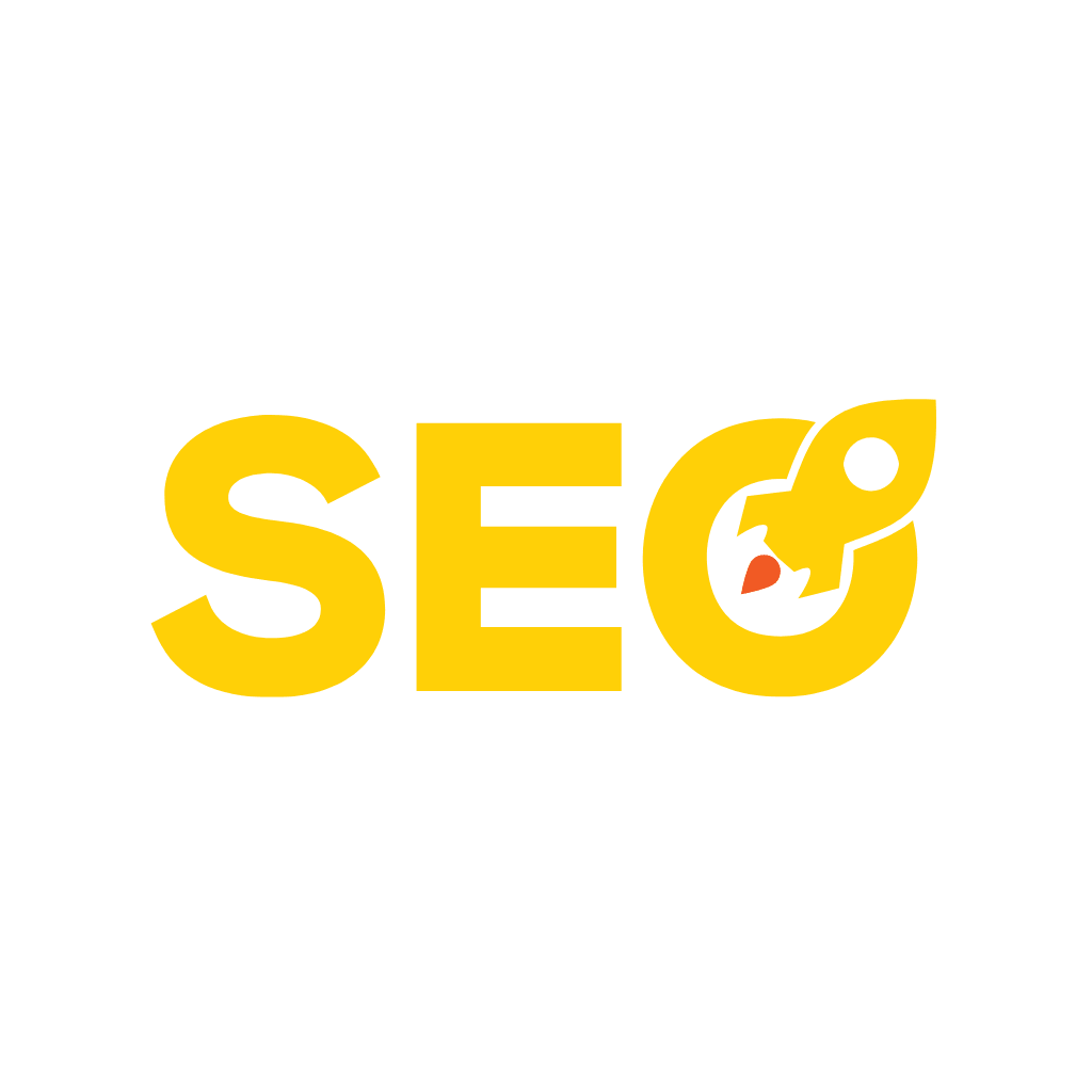 Icône SEO avec une fusée symbolisant l'optimisation du référencement naturel par com-libri, freelance à Brest.