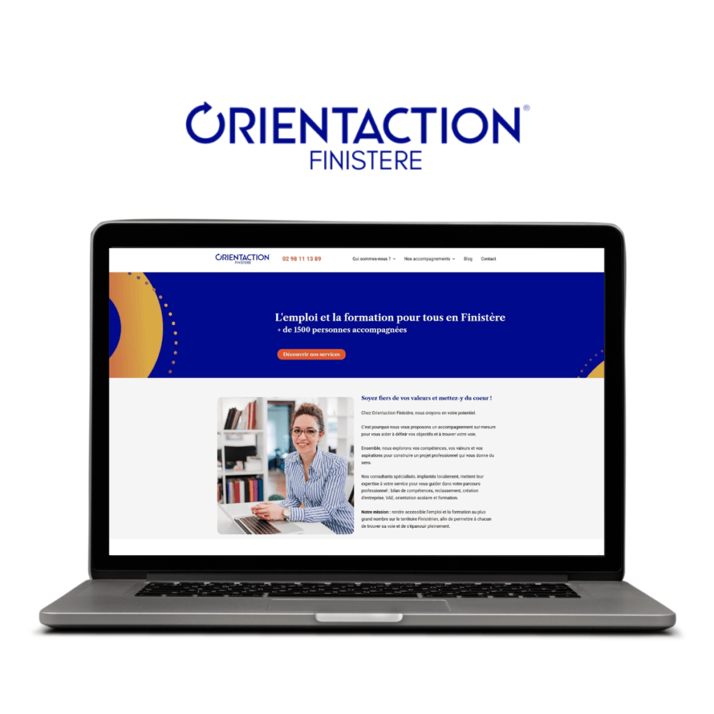 Site internet WordPress d'Orientaction Finistère